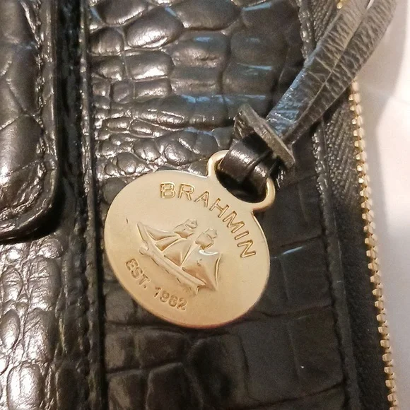 Brahmin Black Melbourne Organizer Bag - Picture 11 of 14